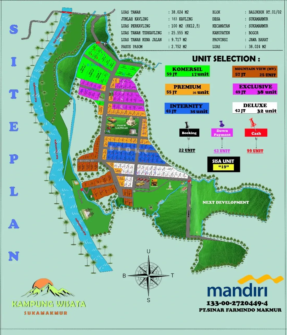 Siteplan Kavling Sukamakmur